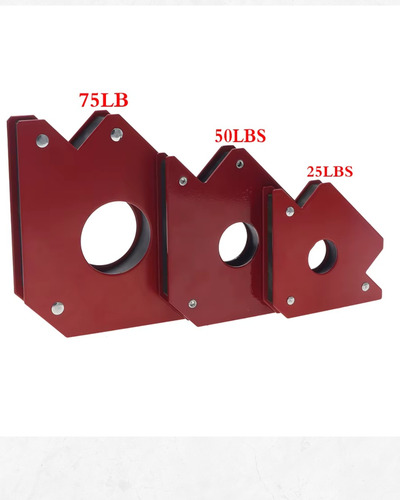 Set 4 Escuadras 25 Lbs 3 / Medianas Escuadras Magnetica
