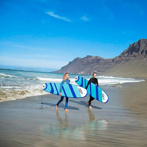 Imagen 5 de 9 de Tabla De Surf Bestway Inflable Con Correa + Inflador + Bolso