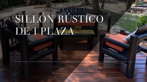 Sillón Rústico De 1 Plaza Para Exterior - Lo Hice Para Mi