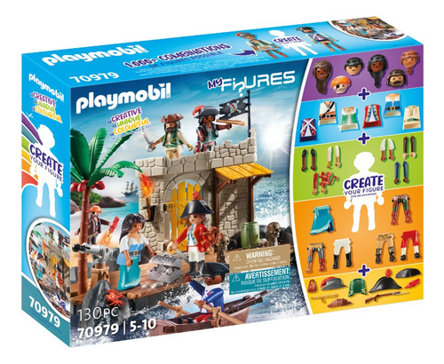 Playmobil My Figures: Isla Pirata 70979 Cantidad de piezas 130