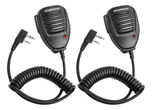 Bocina Microfono Solapa Para Radio Baofeng Y Kenwood 2 Pares