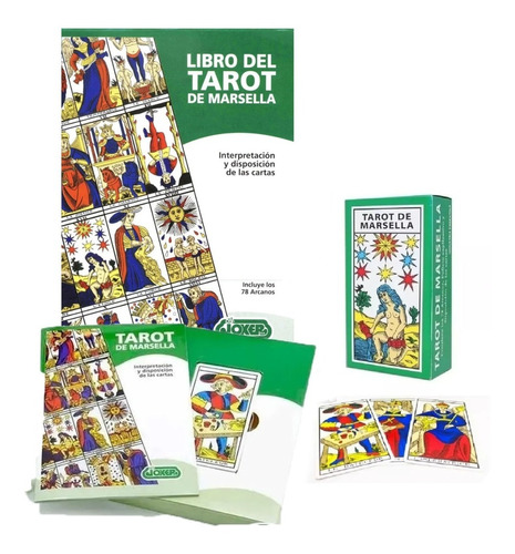 Libro Del Tarot De Marsella Mazo De 78 Cartas Arcanos Joker