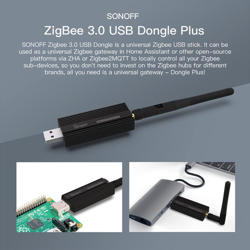 Dongle Usb Zigbee 3.0 Plus Gateway Sonoff Para Asistente Dom