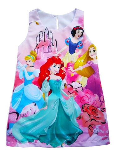 Vestido Para Niñas De Princesas Disney - H