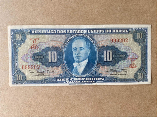 Cedula De 10 Cruzeiro Antigo