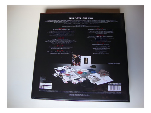 Pink Floyd - Caja de 7 discos Pink Floyd The Wall - Caja de coleccionista Importado, Lacrado- 6 Cd + 1 Dvd (7 discos) - Inclui Faixas Adicionais