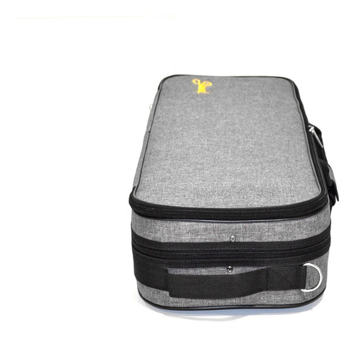 Imagem 4 de 6 de Estojo Case Violino 4/4 Retangular Luxo Premium Cinza R0249