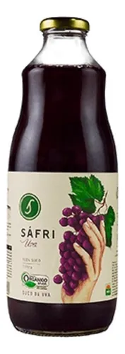 comprar Suco De Uva Integral Bordô 100% Orgânico Sáfri Vidro 1 L