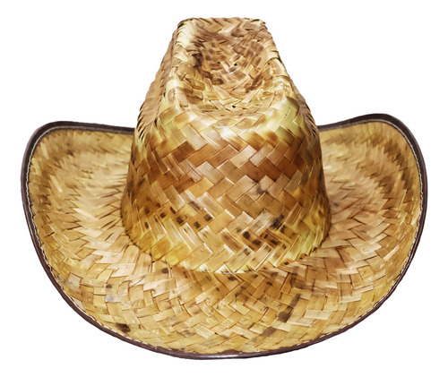Sombrero Vaquero Adulto 1 Pz Palma Paja Disfraz Batucada