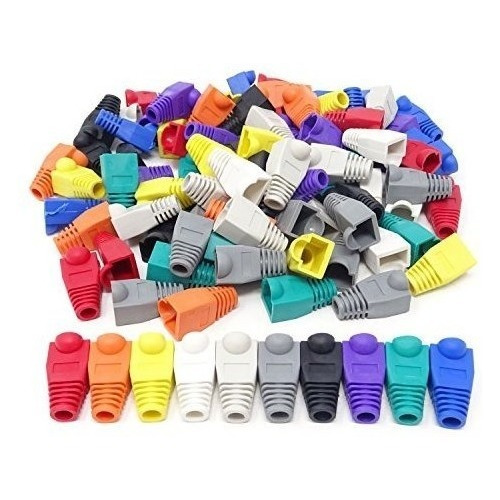 Honbay 100 Piezas De 10 Colores De Plástico Rj45 Ethernet Ca