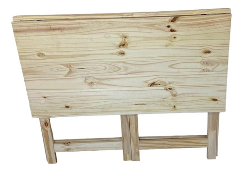 Mesa Dobrável Settis Pinus 98.5x55cm. Cor Natural