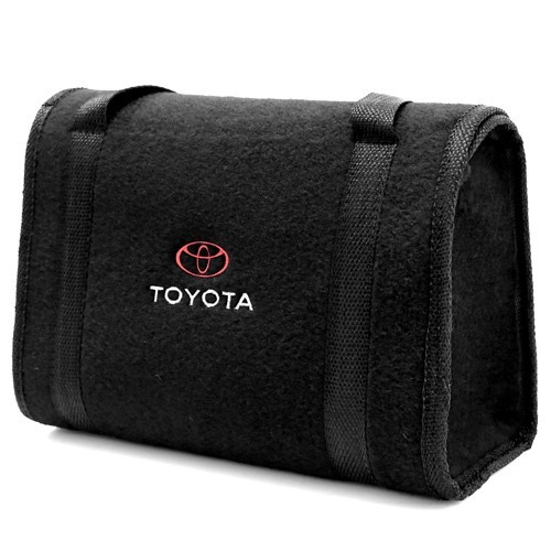 Bolsa Ferramentas Carpete Preto Linha Toyota Logo Bordado