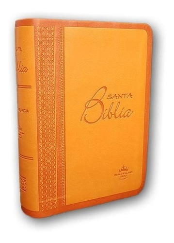 Santa Biblia Rv1960 Bolsillo Imita Piel C/ Indice Naranja 