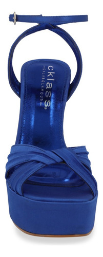 Sandalia Tacón Mujer Azul 12cm 086-28