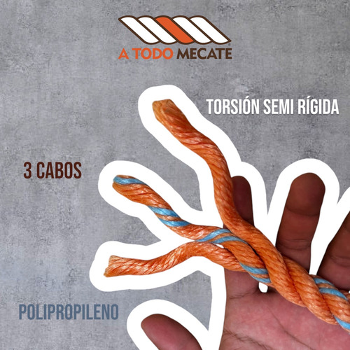 Rollo Completo Mecate De Plástico Para Manea 3/4 Semi Rígida