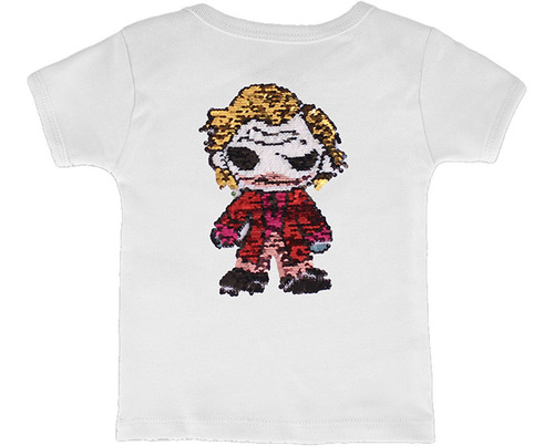 Playera Blusa Joker Dc Batman Lentejuela Reversible Niño