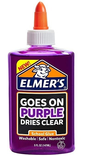 Desaparece Púrpura Escuela De Pegamento Líquido De Elmer, 5 