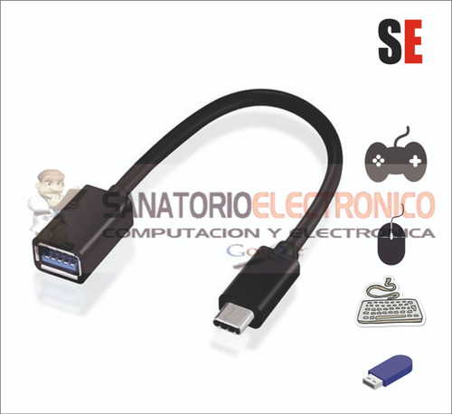 Adaptador Otg Tipo C A Usb Hembra