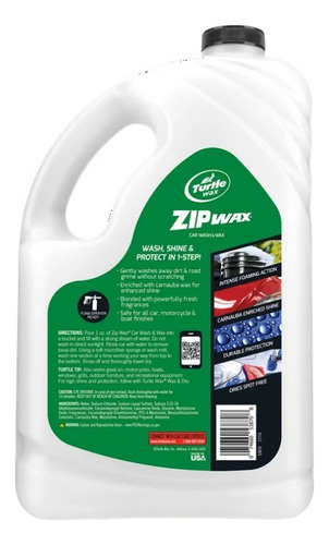 Zip Wax Shampoo Con Cera Para Autos 2.95l