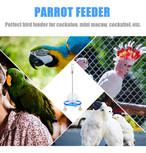 Comedero Multifuncional Para Loros, Herramienta De Alimentac