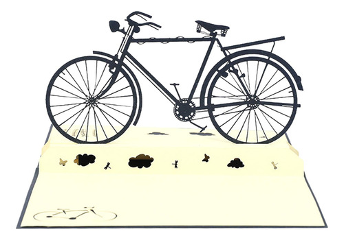 Tarjeta De Bicicleta De Estilo Retro, Tarjeta De