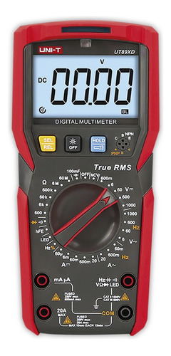 Multímetro Digital Uni-t Ut89xd True Rms Ncv Transistor 20a