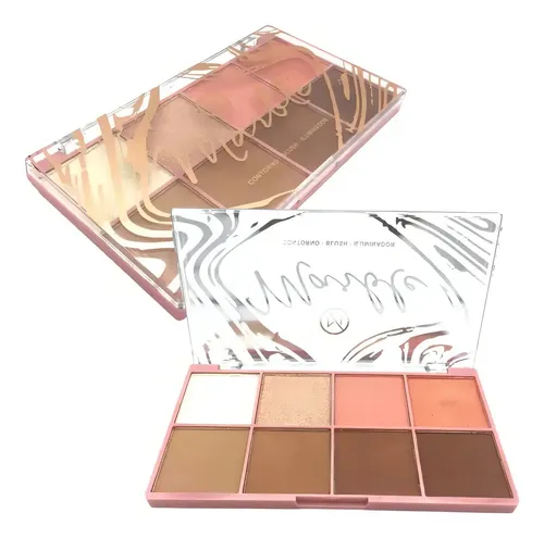 Paleta Contorno Blush Iluminador Marble My Life 8 Tons Pó - Miniatura 2