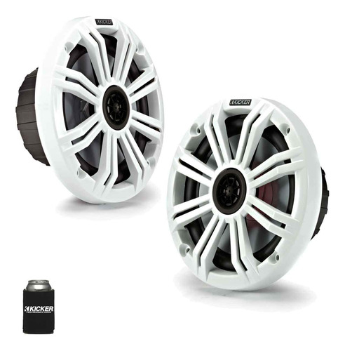 Kicker Altavoces Marinos Blancos De 6.5 Pulgadas (cantidad .