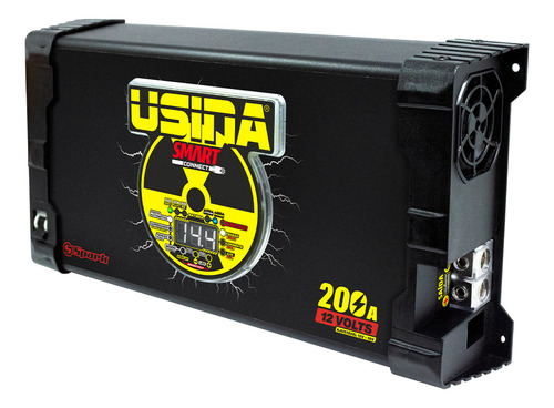 Fonte Carregador Usina 200a Smart Connect Monovolt 220v Cor Preto