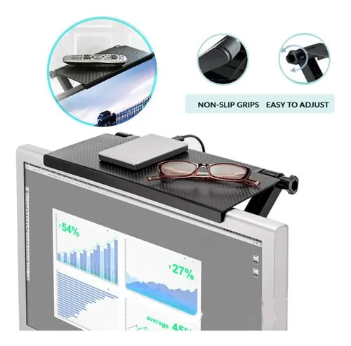 Repisa Plegable Accesorio Sobre Monitor Smart Tv Ajustable