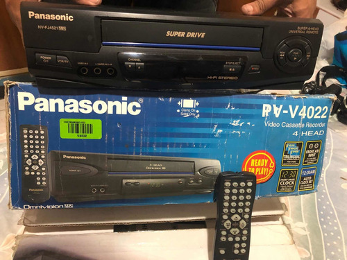 Vhs Panasonic Modelo Pv-v4022 Con Aceesorios/ Control Remoto