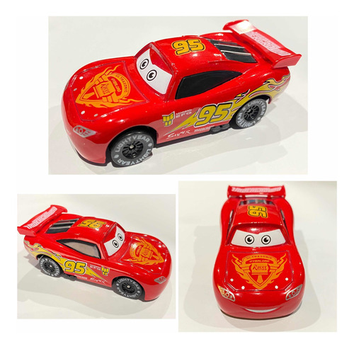 Carro Rayo Mcqueen 95 Metálico 8cm X 3.5cm 1:50 Cars 2