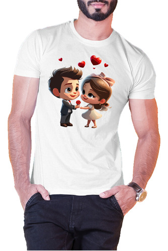 Playera Pareja De Novios Cute Dia Del Amor Y Amistad Fiesta 