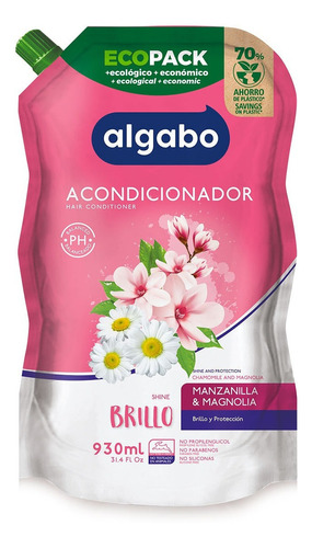 Acondicionador Manzanilla Y Magnolia Brillo 930ml Algabo