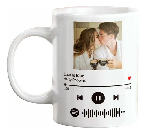 Mugs Pocillo Taza Código Spotify Video Qr Dedica Una Canción