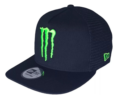 Jockey Monster Energy New Era Gorra Visera Plana Malla