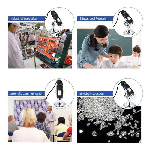 // Microscopio Digital Kkmoon Con Aumento De 1600x Y Cable