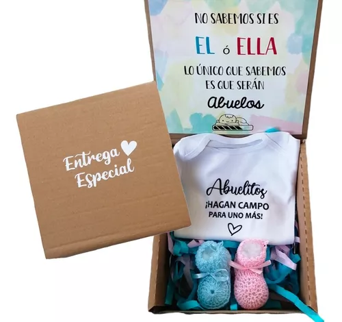  Regalos personalizados de anuncio de embarazo para ideas de  revelación de bebés familiares, Blanco : Ropa, Zapatos y Joyería