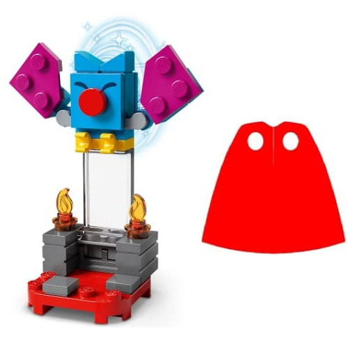 Minifigura De Lego Mario Series 3: Swoop Con Capa Roja Adici