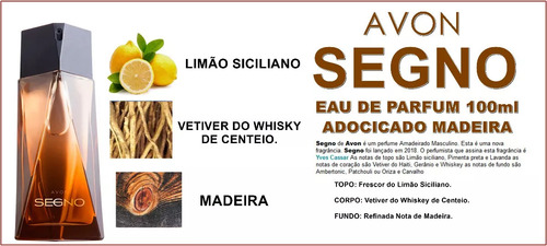 Kit 1 Segno Edp 25ml + Kit 16 Avon Amostras Perfumes Masculinos 4ml