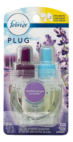 Aromatizante Febreze Plug Repuesto Mediterraneo Lavanda 26ml