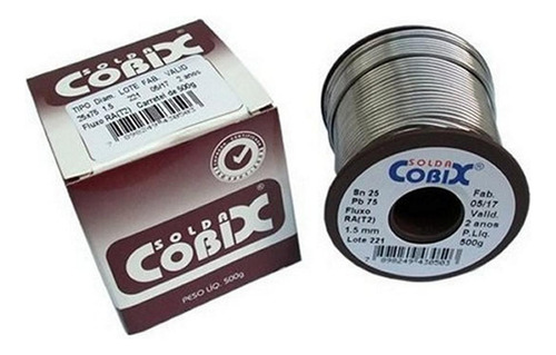 Solda Cobix Carretel 500gr Marrom 1,5mm 25x75