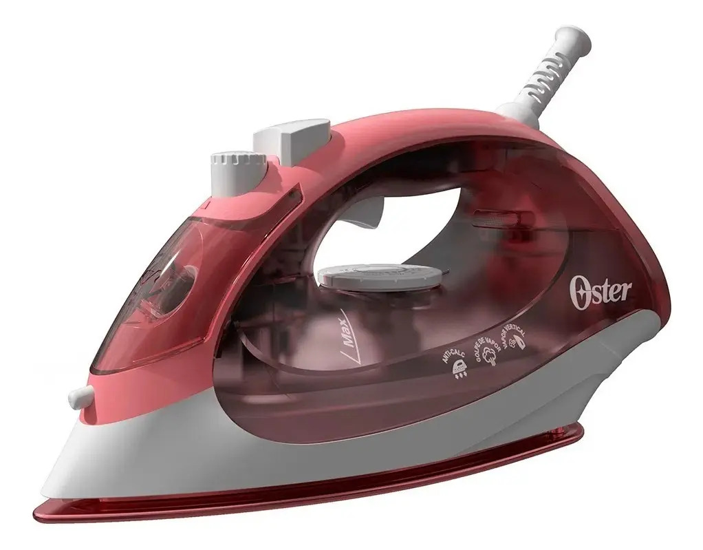 Ferro Passar Roupa Elétrico Vapor Aeroceramic Rosa Oster