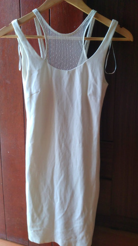 Vestido Zara Crema Seminuevo Talla M