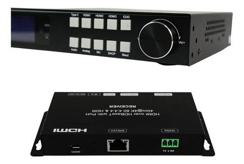 Switcher Hdmi 4x2 Smart Presentation Microfone, Usb-c E Exte