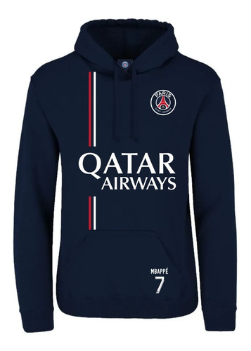 Hoodie Mbappe 7 Psg Paris Saint Germain Fútbol Sudadera