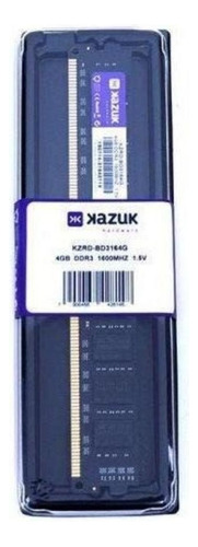 Memória RAM color preto  4GB 1 Kazuk KZRD-BD3164G