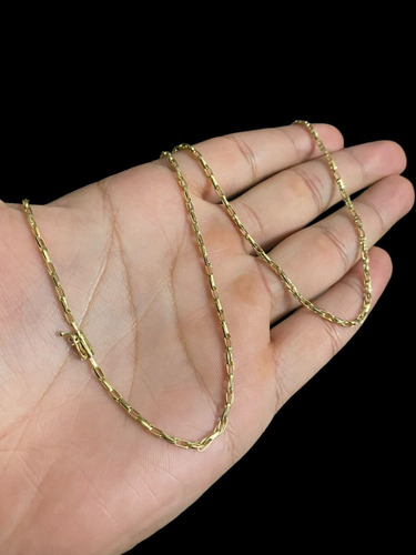 Cordão De Ouro Maciço Corda Dupla Alongada 5.5 Gramas