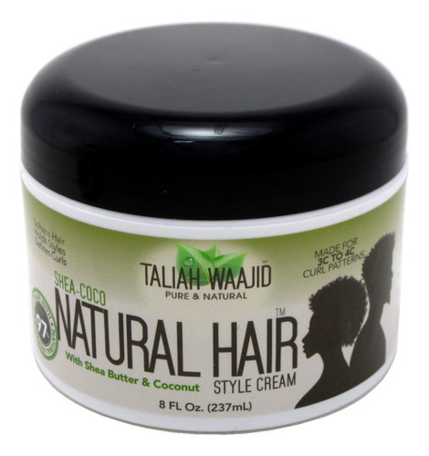 Taliah Waajid Shea-coco Natural Hair Style Cream 8oz Para C.