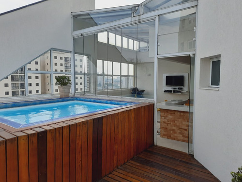 Imagem 4 de 27 de Vendo Cobertura Duplex Com Piscina Aquecida, Área Gourmet, 2 Dorms (1 Suíte), 3 Vagas